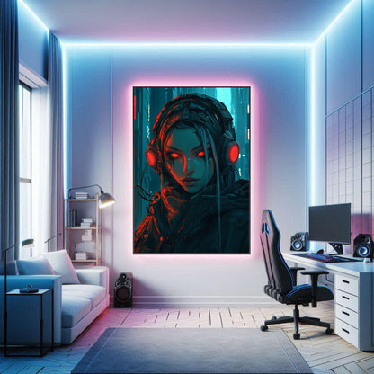 Affiche murale Impresion Cybergirl Ultimate SERIE 26☢️ - Aura Studio Déco
