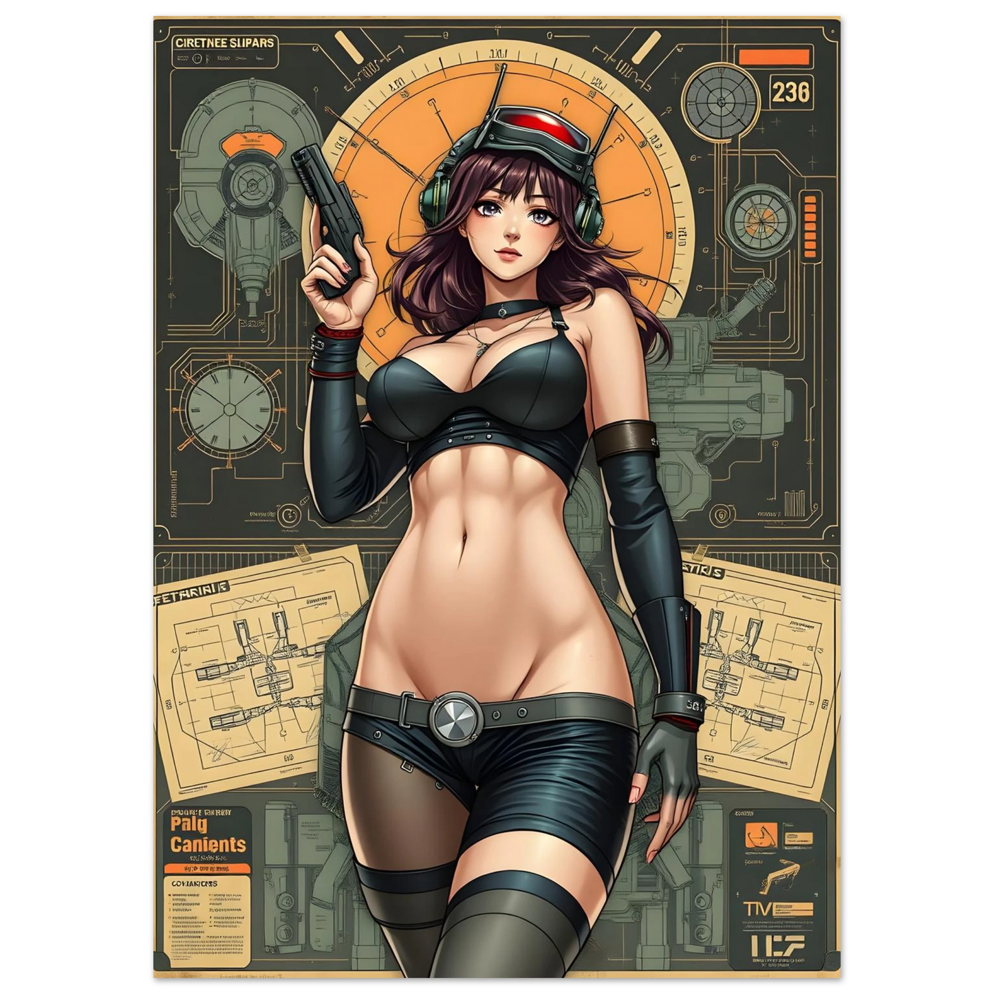 🌸🪐🎀👽Création Anime Rétro Sci-Fi ☄️7 - Aura Studio Déco