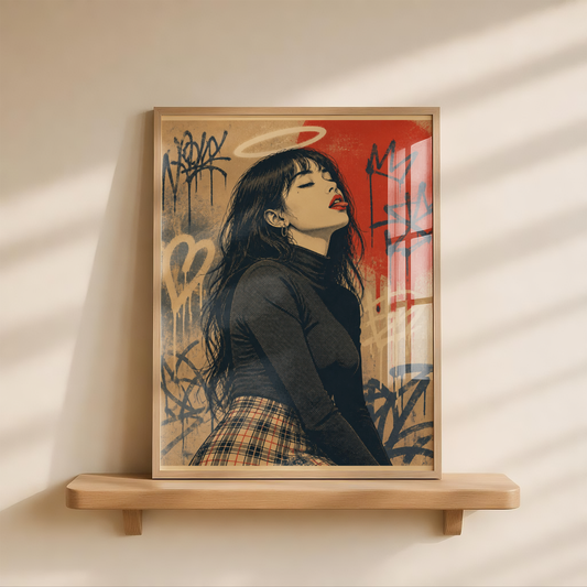 Affiche Grunge Girl | Punk Woman & Mode Alternative