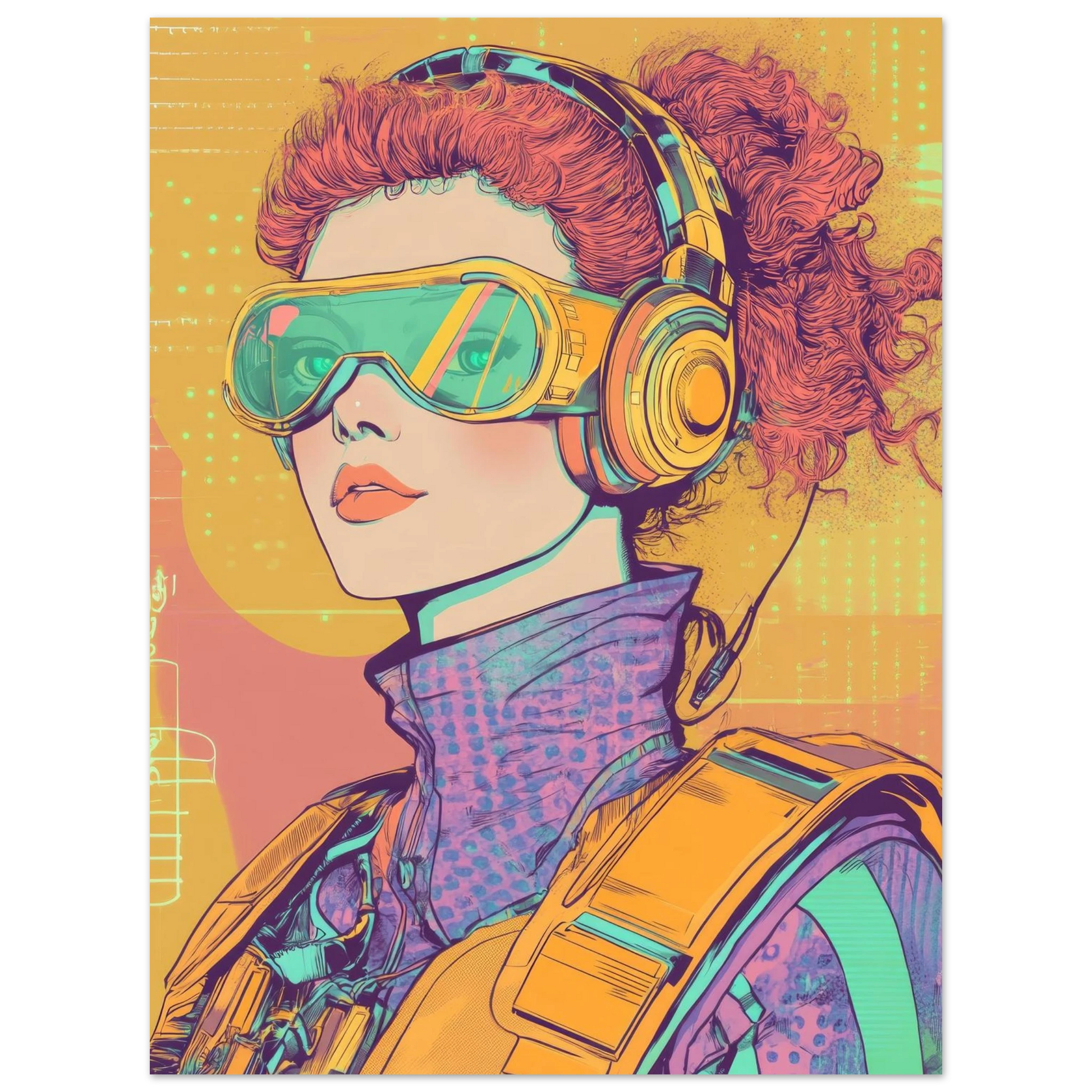 ✨ RETRO FUTUR MECHA WOMENS — Starship Series #86 - Aura Studio Déco