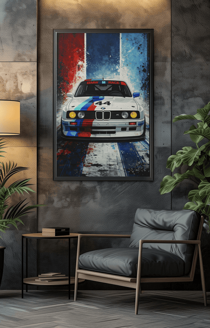 🏎️🏁Affiche Automobile Art' Sport 1 Encadrée - Aura Studio Déco