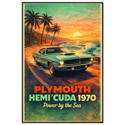 🏎️🏁Affiche Automobile Art' Legend 4 Encadrée - Aura Studio Déco