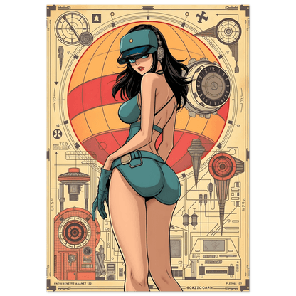 🌸🪐🎀👽Création Anime Rétro Sci-Fi ☄️31 - Aura Studio Déco