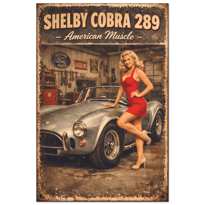 🏆🀣📺 Affiche Automobile Vintage Legend American Muscle - Aura Studio Déco
