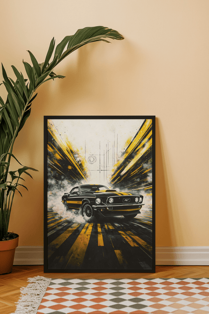 🏆🀣📺 Affiche Automobile Vintage 70's Legend 2 - Aura Studio Déco