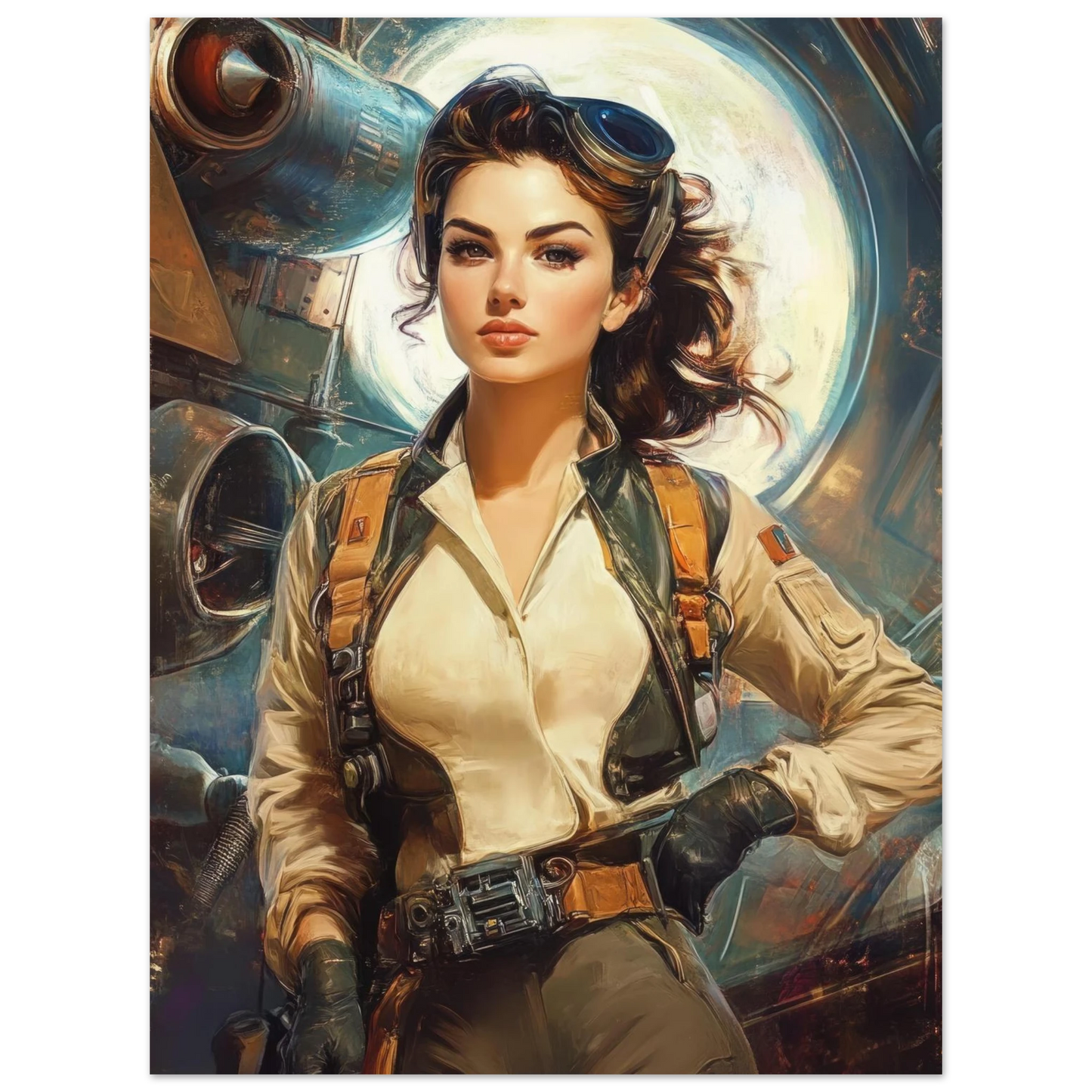 ✨ RETRO FUTUR MECHA WOMENS — Starship Series #87 - Aura Studio Déco