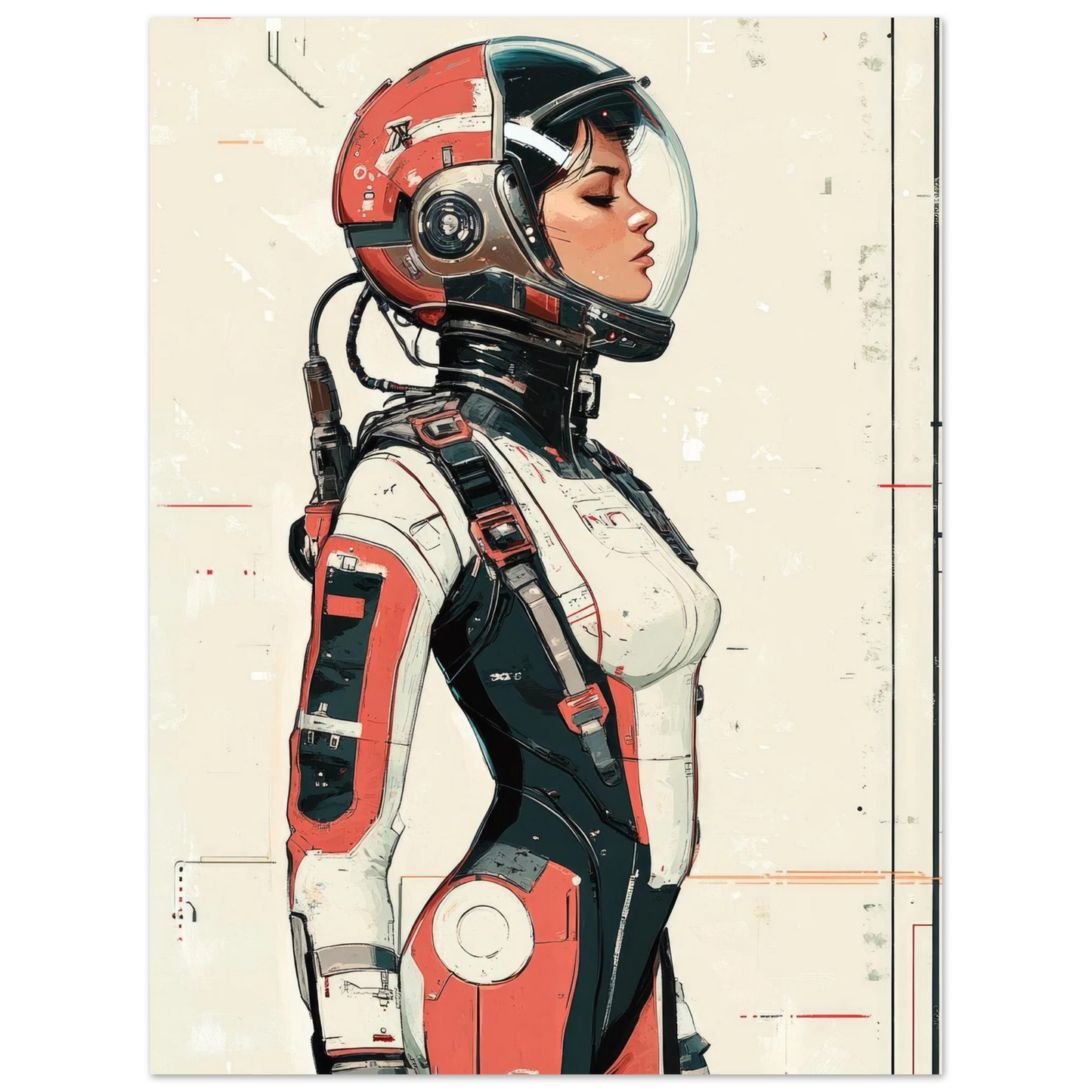 ✨ RETRO FUTUR MECHA WOMENS — Starship Series #80 - Aura Studio Déco