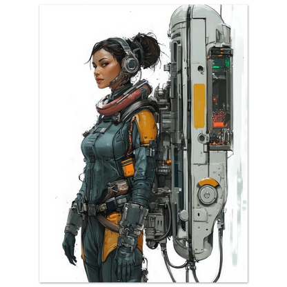 ✨ RETRO FUTUR MECHA WOMENS — Starship Series #10 - Aura Studio Déco
