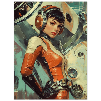 ✨ RETRO FUTUR MECHA WOMENS — Starship Series #33 - Aura Studio Déco