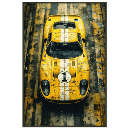 🏎️🏁Affiche Automobile Art' Legend 5 Encadrée - Aura Studio Déco