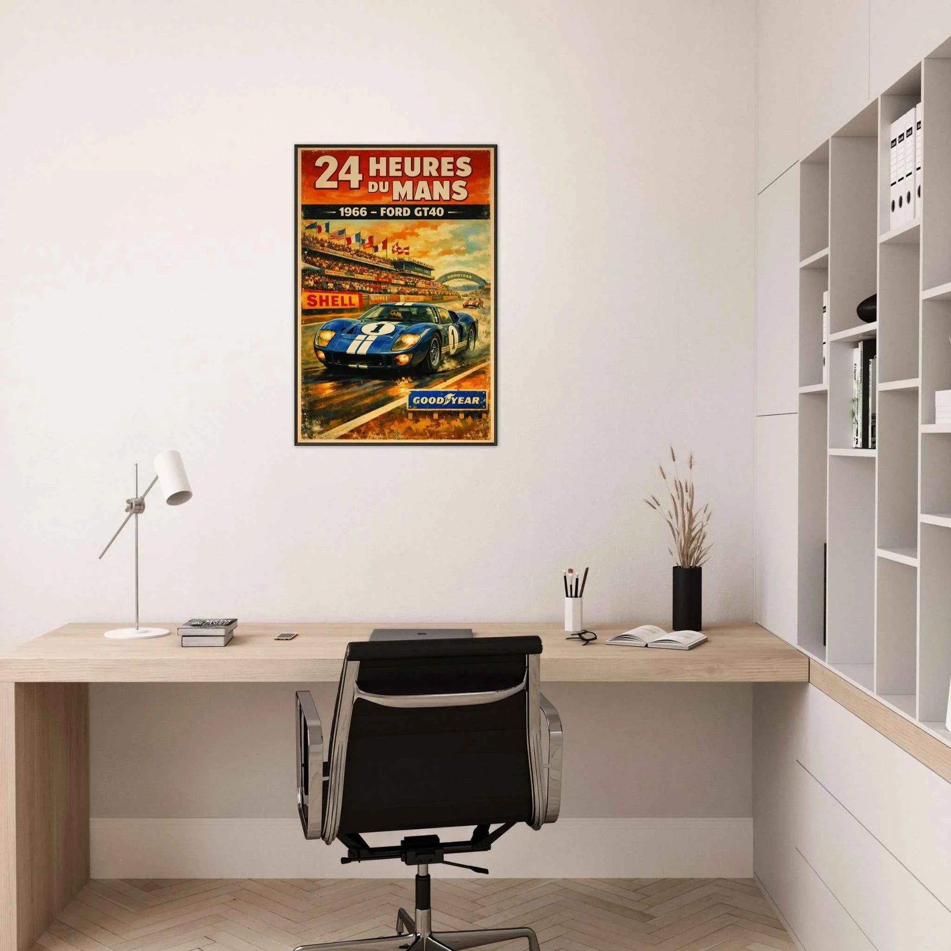 🏎️🏁Affiche Automobile Art' Race Encadrée - Aura Studio Déco