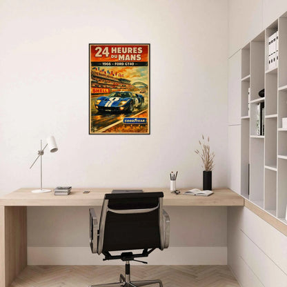🏎️🏁Affiche Automobile Art' Race Encadrée - Aura Studio Déco