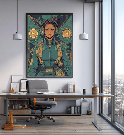 ✨ RETRO FUTUR MECHA WOMENS — Starship Series #14 - Aura Studio Déco