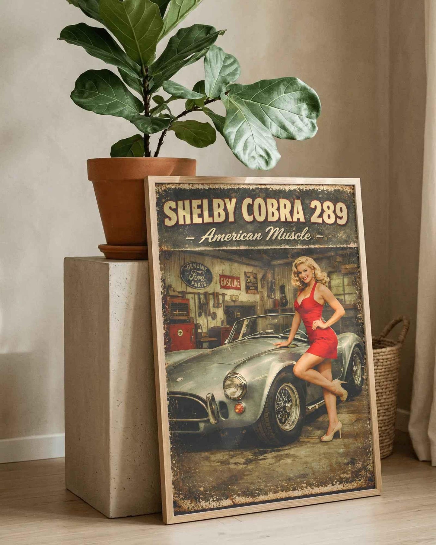 🏆🀣📺 Affiche Automobile Vintage Legend American Muscle - Aura Studio Déco