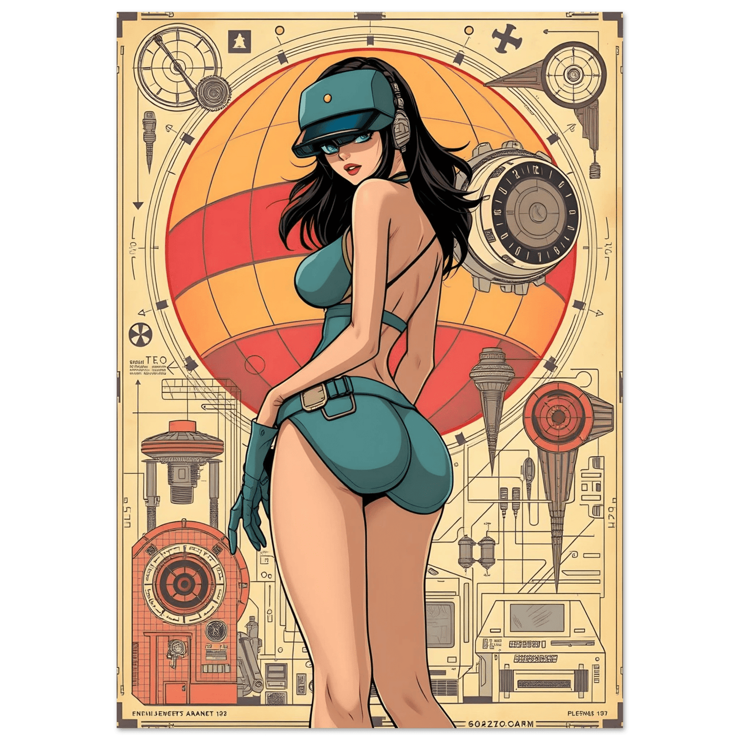 🌸🪐🎀👽Création Anime Rétro Sci-Fi ☄️31 - Aura Studio Déco