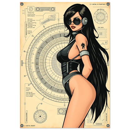 🌸🪐🎀👽Poster Création Anime Rétro Sci-Fi ☄️35 - Aura Studio Déco