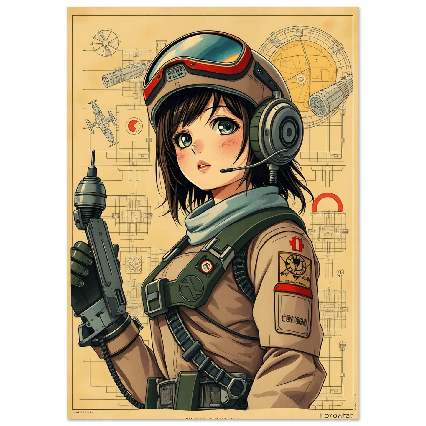 🌸🪐🎀👽Création Anime Rétro Sci-Fi ☄️28 - Aura Studio Déco