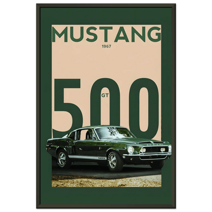 🏎️🏁Affiche Automobile Art' Emerald Encadrée - Aura Studio Déco