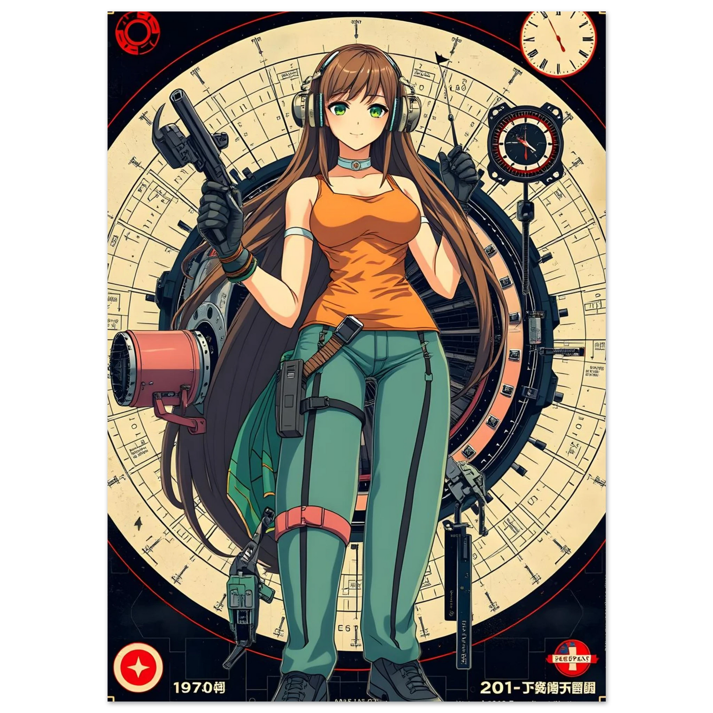🌸🪐🎀👽Création Anime Rétro Sci-Fi ☄️14 - Aura Studio Déco