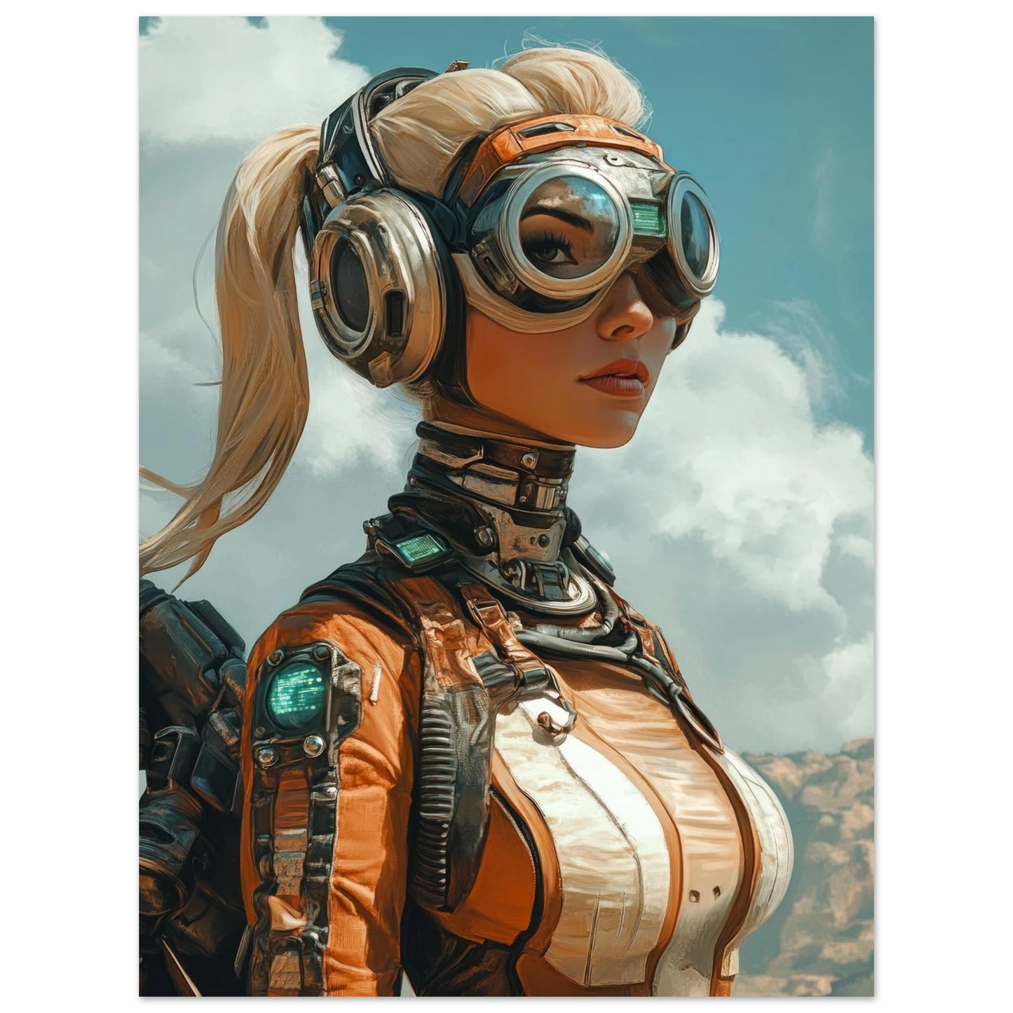 ✨ RETRO FUTUR MECHA WOMENS — Starship Series #57 - Aura Studio Déco