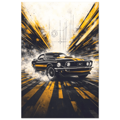 🏆🀣📺 Affiche Automobile Vintage 70's Legend 2 - Aura Studio Déco