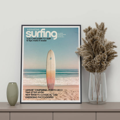 Poster Planche de Surf – Photographie vintage bord de mer