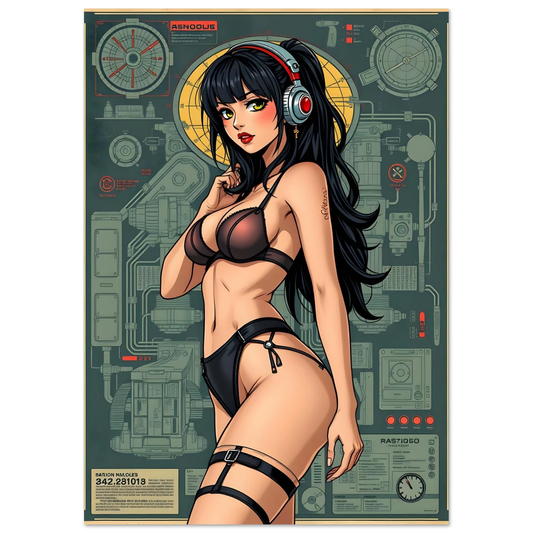 🌸🪐🎀👽Création Anime Rétro Sci-Fi ☄️2 - Aura Studio Déco