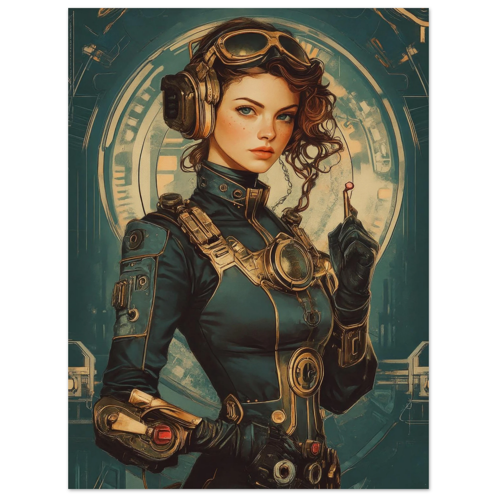 ✨ RETRO FUTUR MECHA WOMENS — Starship Series #12 - Aura Studio Déco