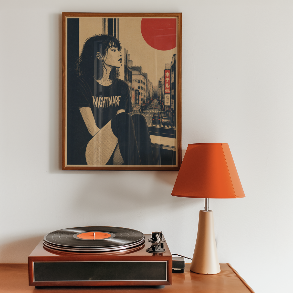 Affiche Grunge Girl Tokyo | Punk & Déco Alternative