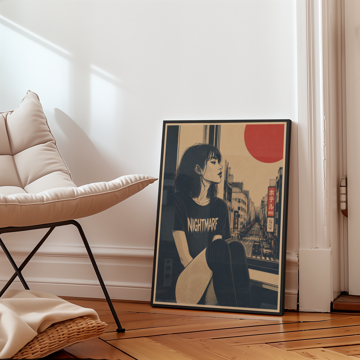 Affiche Grunge Girl Tokyo | Punk & Déco Alternative