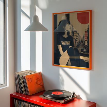 Affiche Grunge Girl Tokyo | Punk & Déco Alternative