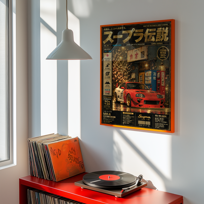 Affiche JDM Night Drive | Voiture Japonaise Néon