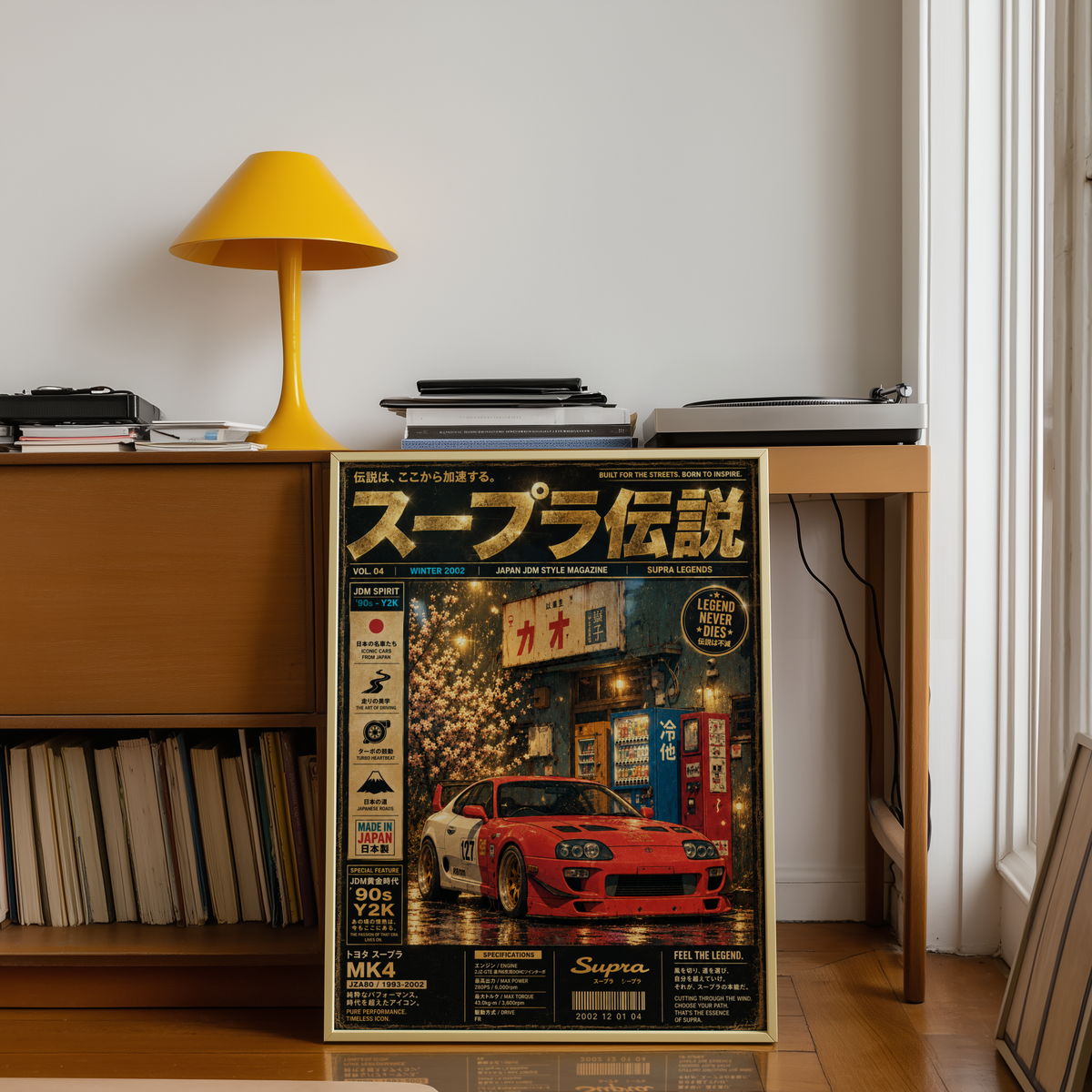Affiche JDM Night Drive | Voiture Japonaise Néon