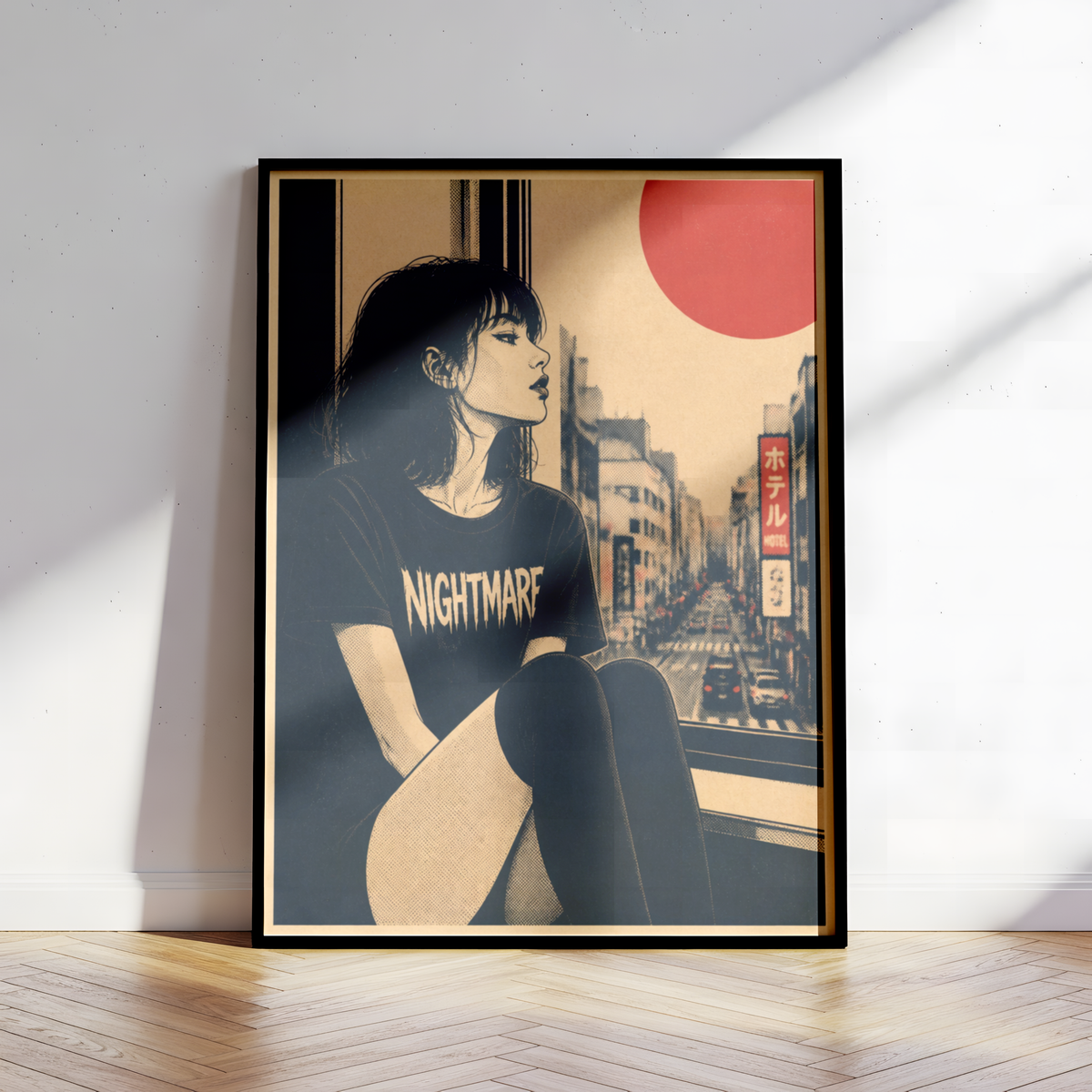 Affiche Grunge Girl Tokyo | Punk & Déco Alternative