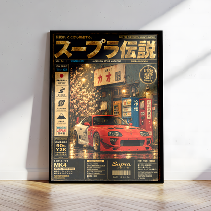Affiche JDM Night Drive | Voiture Japonaise Néon