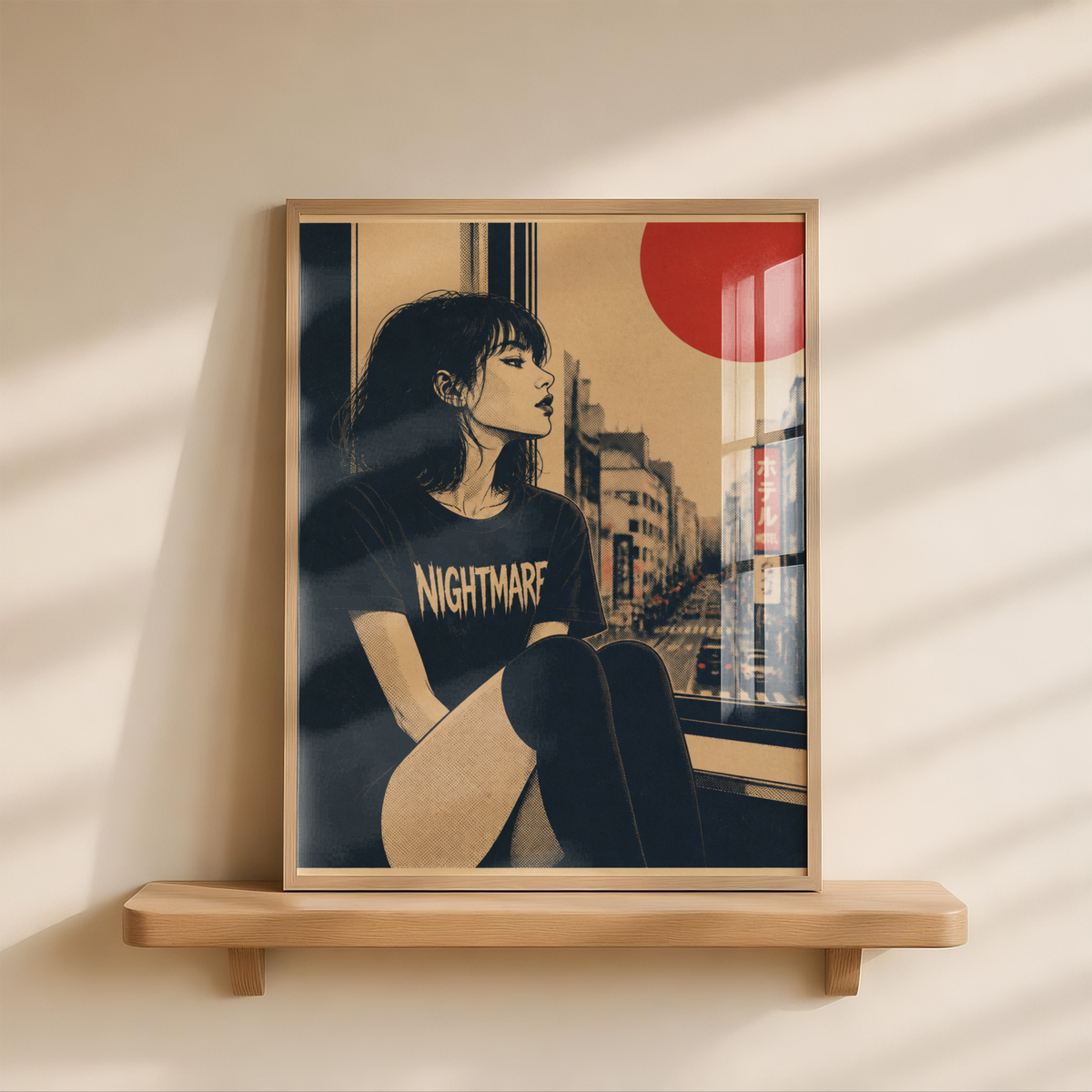 Affiche Grunge Girl Tokyo | Punk & Déco Alternative