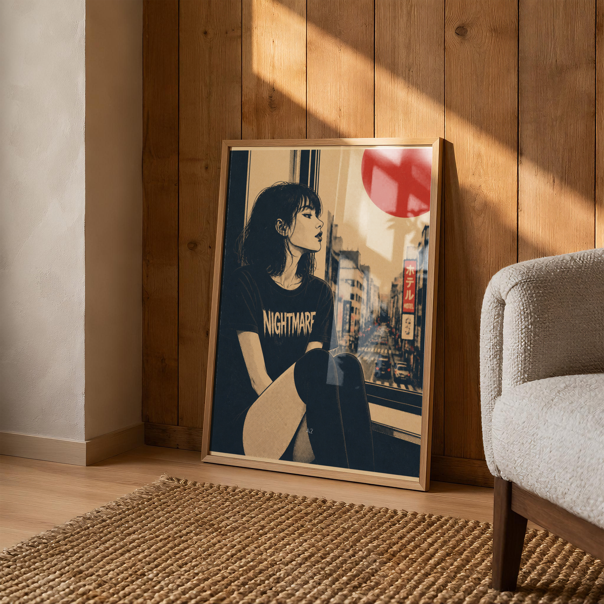 Affiche Grunge Girl Tokyo | Punk & Déco Alternative