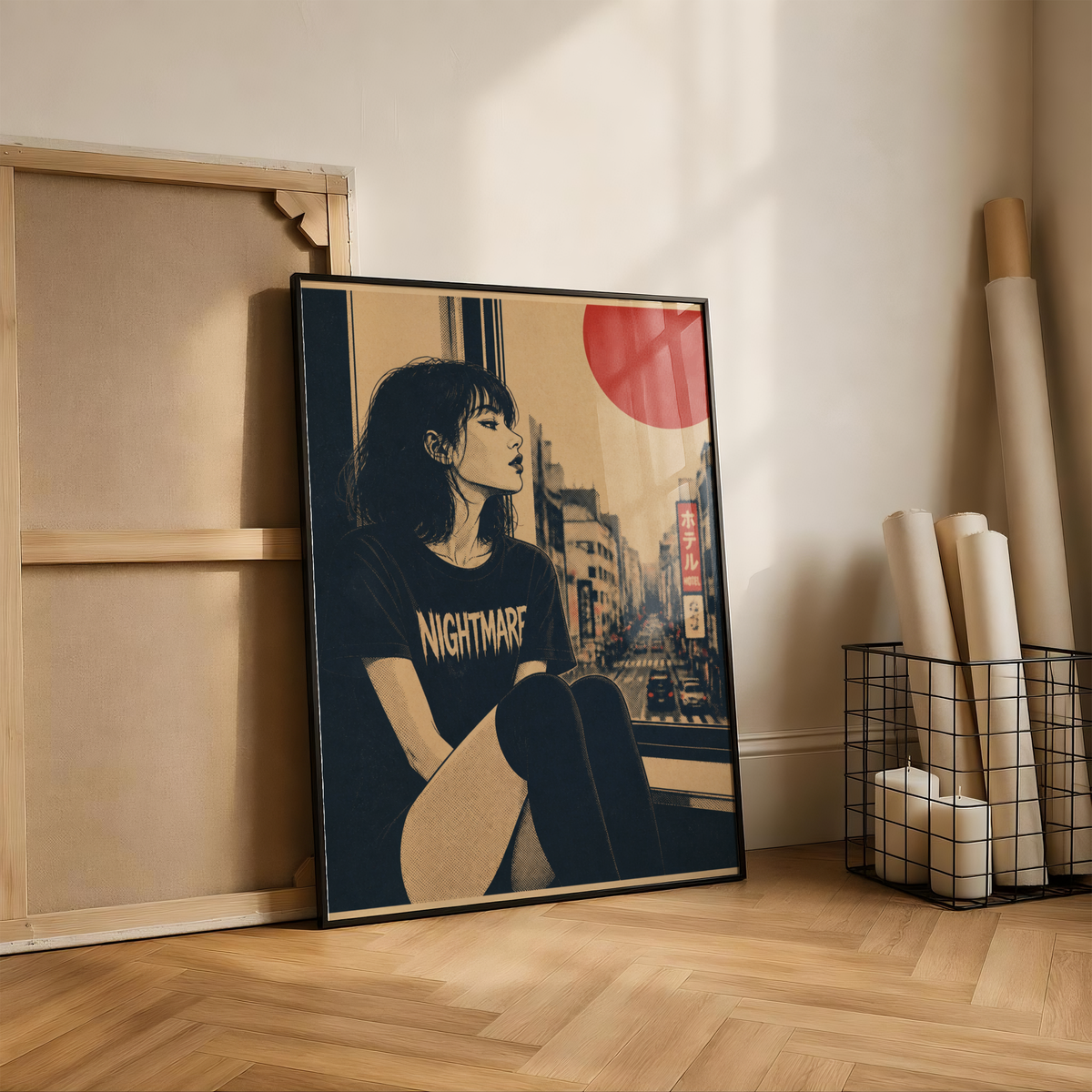 Affiche Grunge Girl Tokyo | Punk & Déco Alternative