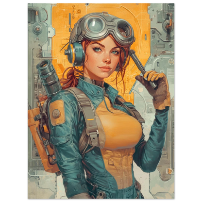 ✨ RETRO FUTUR MECHA WOMENS — Starship Series #26 - Aura Studio Déco