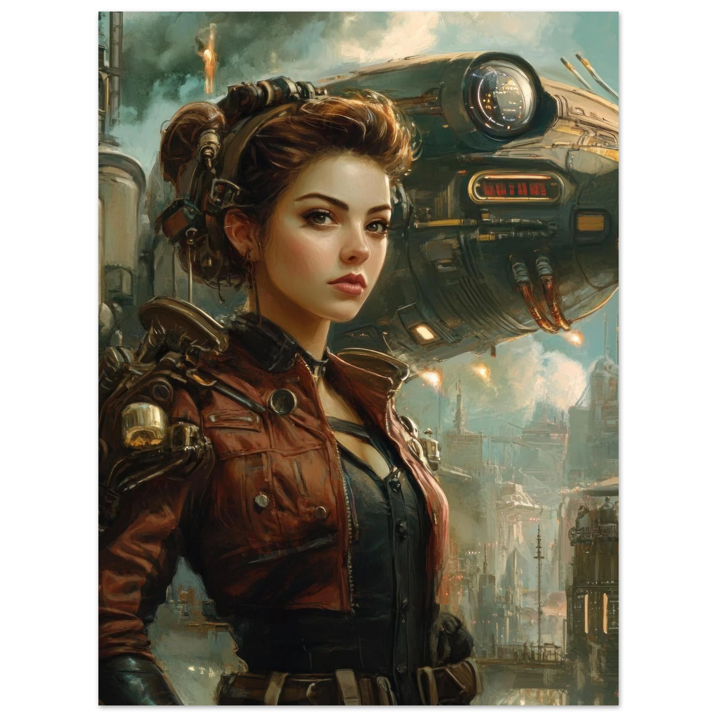 ✨ RETRO FUTUR MECHA WOMENS — Starship Series #88 - Aura Studio Déco