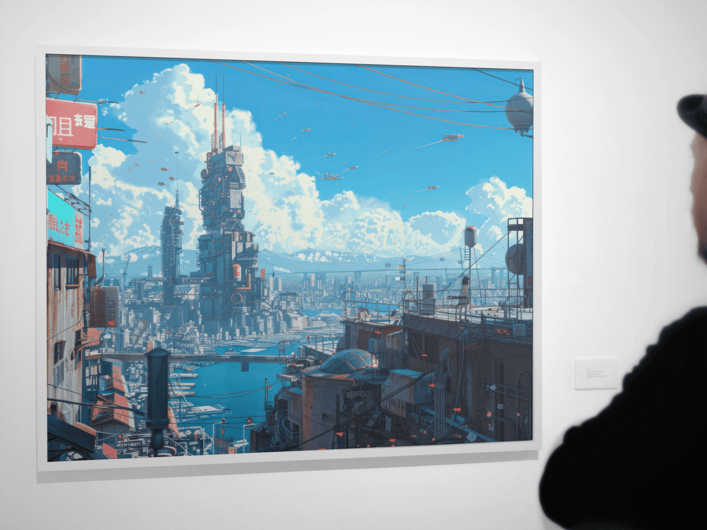 🐉🇯🇵✨ Affiche encadrée métal CLI-FI Anime Concept – Future Core - Aura Studio Déco