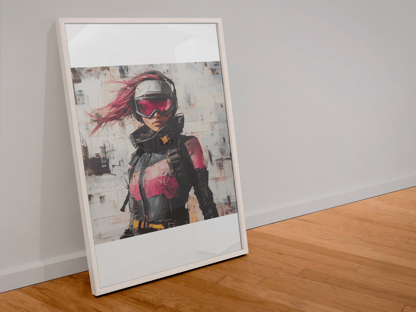 ☢️🧬Affiche Murale Survival Neon Fury Girls #9 - Aura Studio Déco