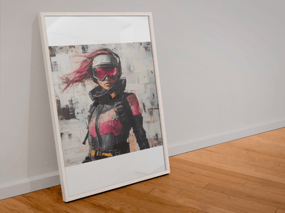 ☢️🧬Affiche Murale Survival Neon Fury Girls #9 - Aura Studio Déco