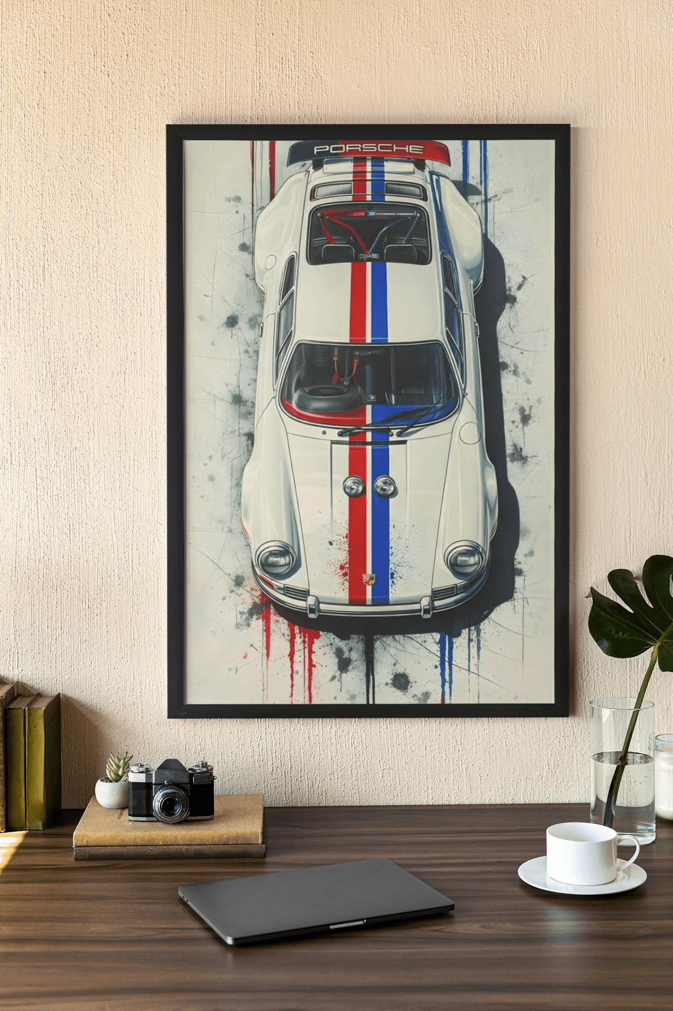 🏎️🏁Affiche Automobile Art' Legend 3 Encadrée - Aura Studio Déco