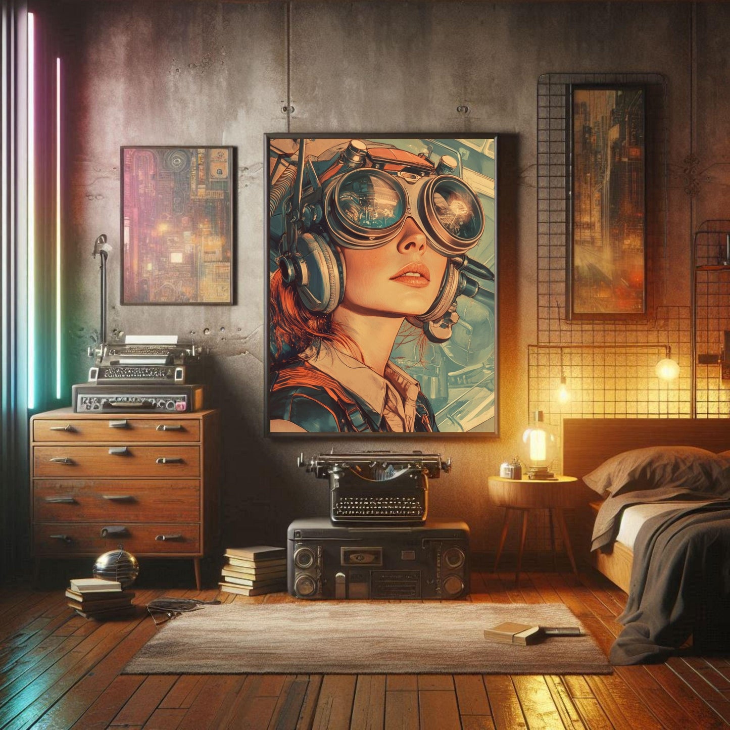 ✨ RETRO FUTUR MECHA WOMENS — Starship Series #19 - Aura Studio Déco