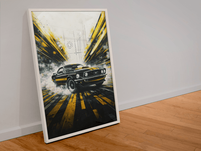 🏆🀣📺 Affiche Automobile Vintage 70's Legend 2 - Aura Studio Déco