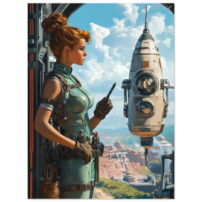 ✨ RETRO FUTUR MECHA WOMENS — Starship Series #16 - Aura Studio Déco