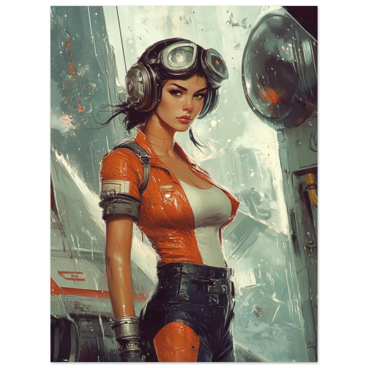 ✨ RETRO FUTUR MECHA WOMENS — Starship Series #44 - Aura Studio Déco