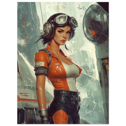 ✨ RETRO FUTUR MECHA WOMENS — Starship Series #44 - Aura Studio Déco