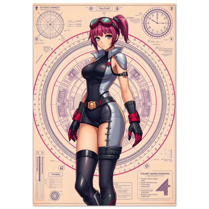 🌸🪐🎀👽Création Anime Rétro Sci-Fi ☄️46 - Aura Studio Déco